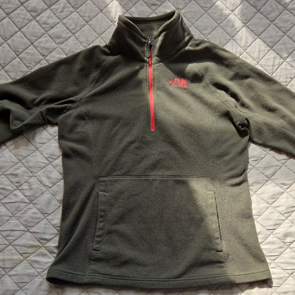 The North Face Olive Green Fleece Pullover